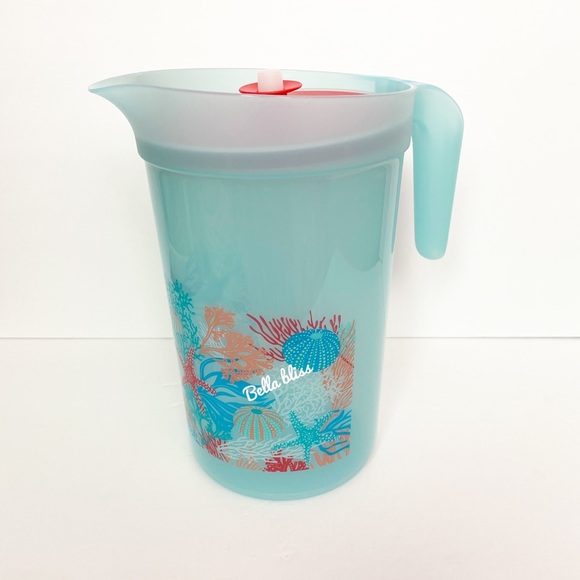 Tupperware Treasures of the sea pitcher/4 tumblers - Picture 2 of 4